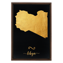 Load image into Gallery viewer, Gold Libya Map
