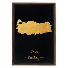 Load image into Gallery viewer, Gold Turkey Map