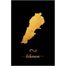 Load image into Gallery viewer, Gold Lebanon Map