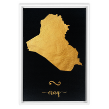 Load image into Gallery viewer, Gold Iraq Map