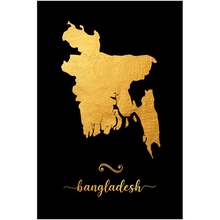 Load image into Gallery viewer, Gold Bangladesh Map
