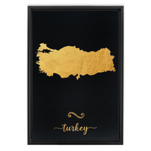 Load image into Gallery viewer, Gold Turkey Map
