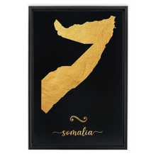 Load image into Gallery viewer, Gold Somalia Map