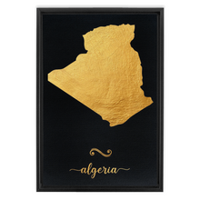 Load image into Gallery viewer, Gold Algeria Map