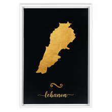 Load image into Gallery viewer, Gold Lebanon Map