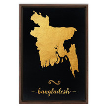 Load image into Gallery viewer, Gold Bangladesh Map