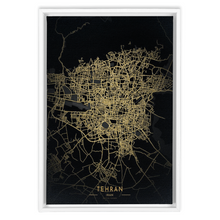 Load image into Gallery viewer, Golden Tehran Map