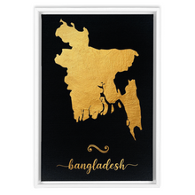 Load image into Gallery viewer, Gold Bangladesh Map