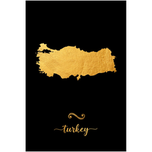 Load image into Gallery viewer, Gold Turkey Map