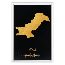 Load image into Gallery viewer, Gold Pakistan Map