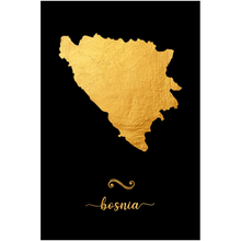 Load image into Gallery viewer, Gold Bosnia Map