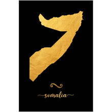 Load image into Gallery viewer, Gold Somalia Map