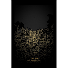 Load image into Gallery viewer, Golden Jakarta Map