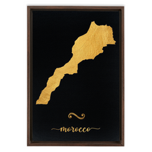 Load image into Gallery viewer, Gold Morocco Map