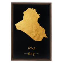Load image into Gallery viewer, Gold Iraq Map