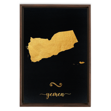 Load image into Gallery viewer, Gold Yemen Map