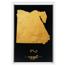 Load image into Gallery viewer, Gold Egypt Map