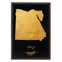 Load image into Gallery viewer, Gold Egypt Map