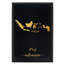 Load image into Gallery viewer, Gold Indonesia Map