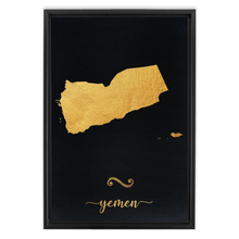 Load image into Gallery viewer, Gold Yemen Map