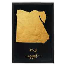 Load image into Gallery viewer, Gold Egypt Map
