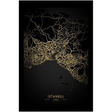 Load image into Gallery viewer, Golden Istanbul Map