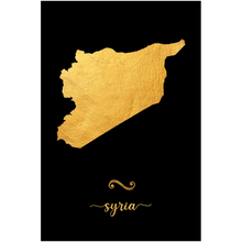 Load image into Gallery viewer, Gold Syria Map