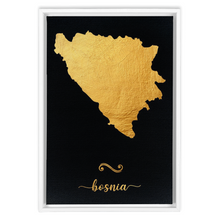 Load image into Gallery viewer, Gold Bosnia Map
