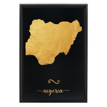 Load image into Gallery viewer, Gold Nigeria Map
