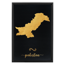 Load image into Gallery viewer, Gold Pakistan Map