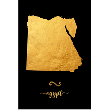 Load image into Gallery viewer, Gold Egypt Map