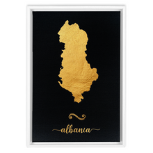 Load image into Gallery viewer, Gold Albania Map