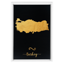 Load image into Gallery viewer, Gold Turkey Map
