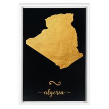Load image into Gallery viewer, Gold Algeria Map
