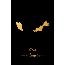 Load image into Gallery viewer, Gold Malaysia Map