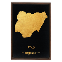 Load image into Gallery viewer, Gold Nigeria Map