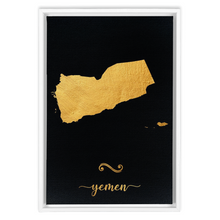 Load image into Gallery viewer, Gold Yemen Map
