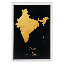 Load image into Gallery viewer, Gold India Map