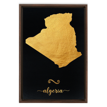 Load image into Gallery viewer, Gold Algeria Map