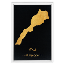 Load image into Gallery viewer, Gold Morocco Map