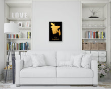Load image into Gallery viewer, Gold Bangladesh Map
