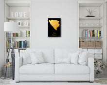 Load image into Gallery viewer, Gold Bosnia Map
