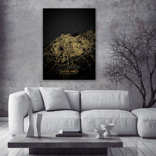 Load image into Gallery viewer, Golden Casablanca Map