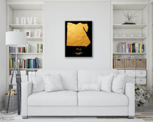 Load image into Gallery viewer, Gold Egypt Map