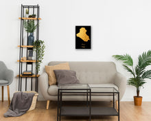Load image into Gallery viewer, Gold Iraq Map
