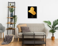 Load image into Gallery viewer, Gold Iraq Map