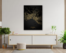 Load image into Gallery viewer, Golden Istanbul Map