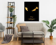 Load image into Gallery viewer, Gold Malaysia Map