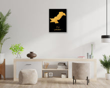 Load image into Gallery viewer, Gold Pakistan Map