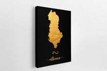 Load image into Gallery viewer, Gold Albania Map